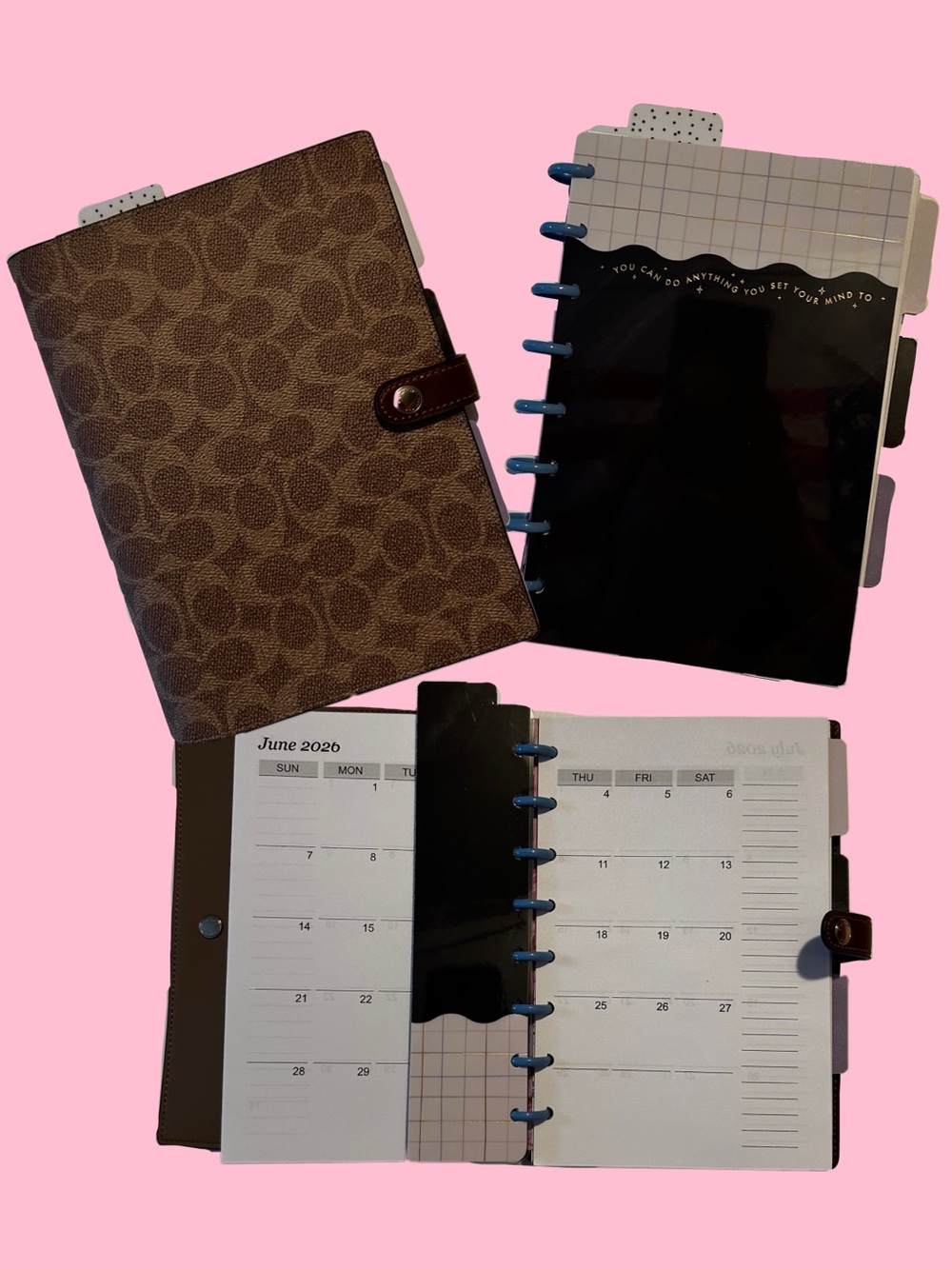 Planner / Agenda insert for Coach notebook cover